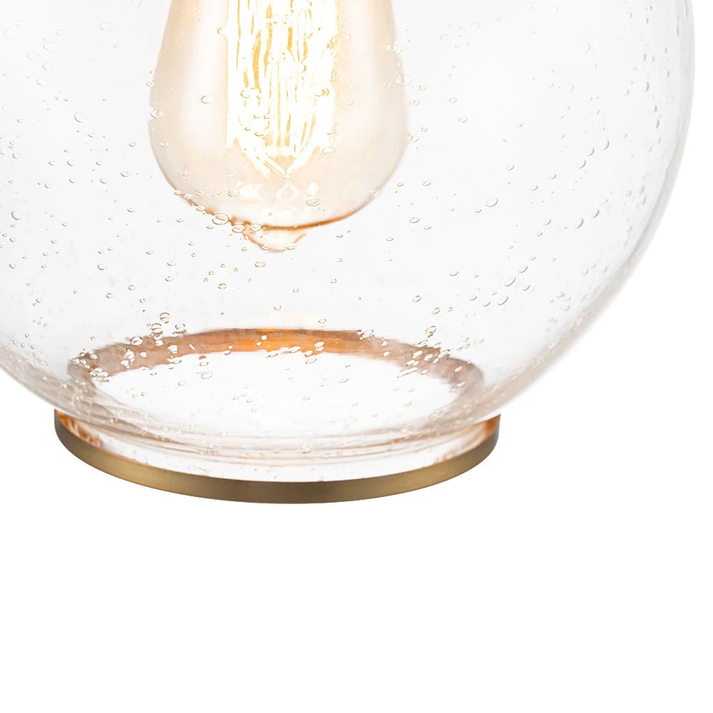 1-Light Corded Seeded Glass Globe Kitchen Pendant Light - Image 13