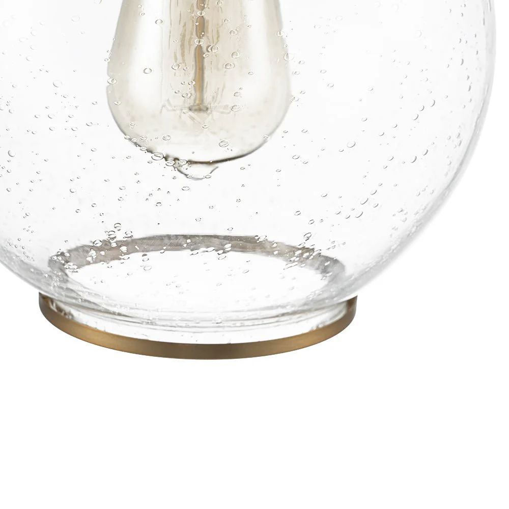 1-Light Corded Seeded Glass Globe Kitchen Pendant Light - Image 14