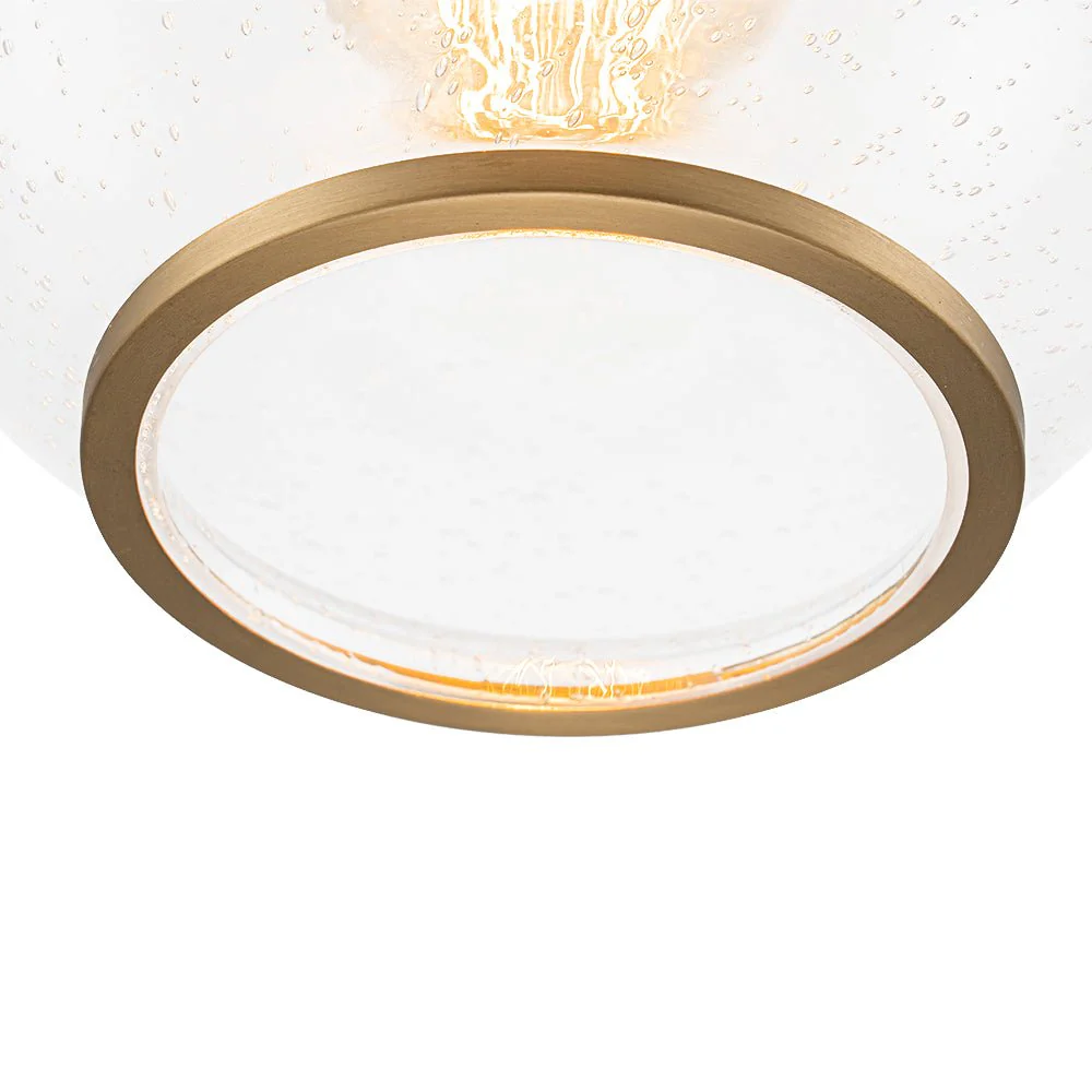 1-Light Corded Seeded Glass Globe Kitchen Pendant Light - Image 15