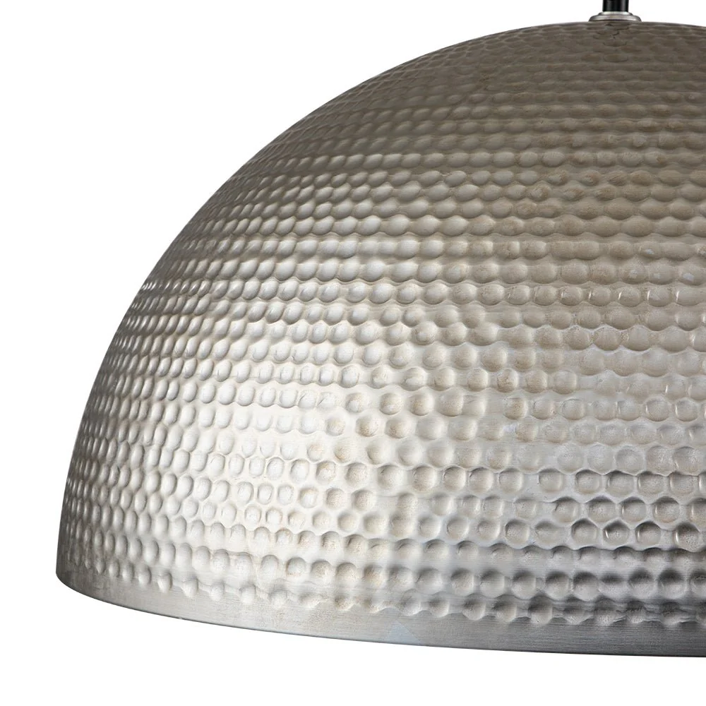 1-Light Antique Oversized Hammered Dome Pendant Light - Image 8