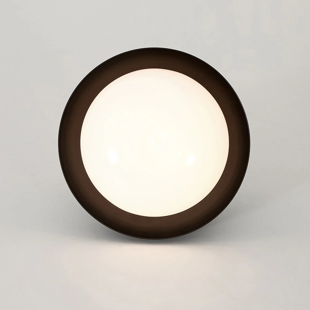 1-Light Black Dome Frosted Glass Shade Semi Flush Mount - Image 13