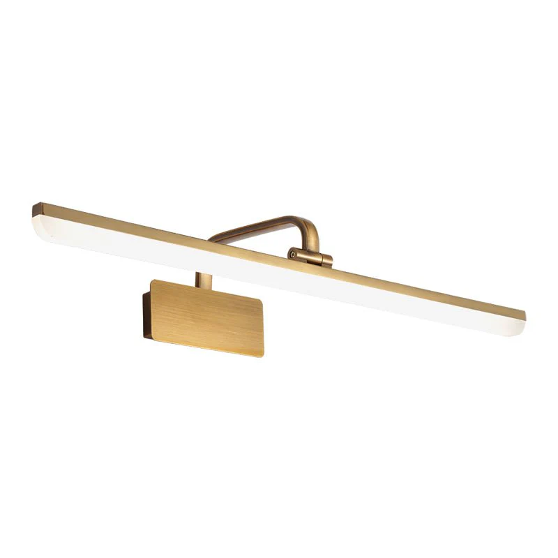 1-Light Brass Linear LED Vanity Light Picture Sconce - Image 3