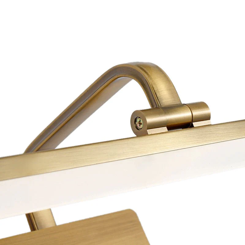 1-Light Brass Linear LED Vanity Light Picture Sconce - Image 6