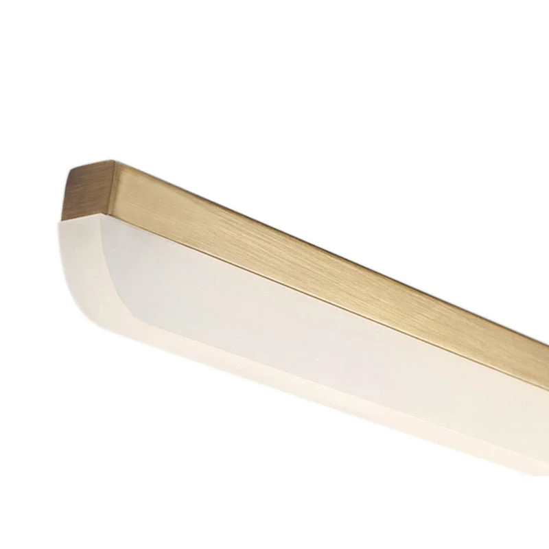1-Light Brass Linear LED Vanity Light Picture Sconce - Image 7
