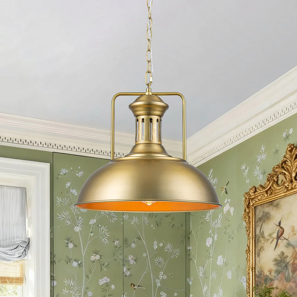 1-Light Industrial Dome Pendant Light - Image 3