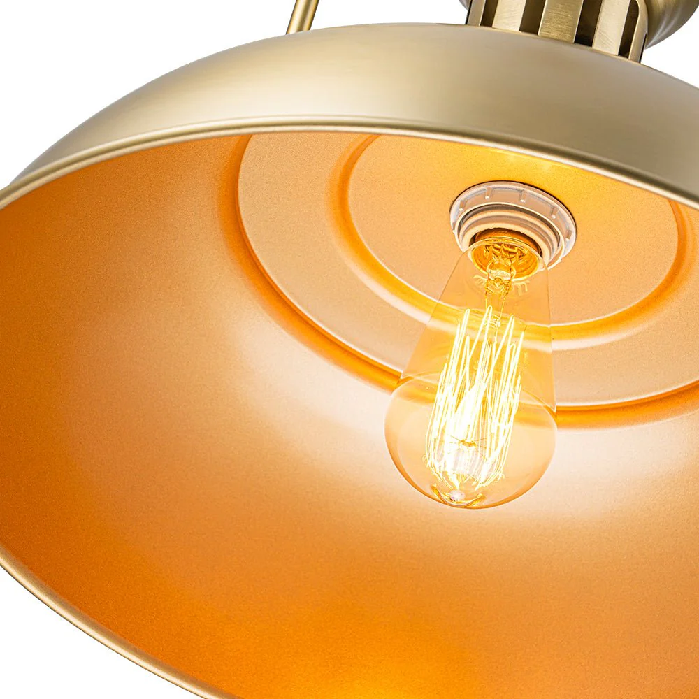 1-Light Industrial Dome Pendant Light - Image 37