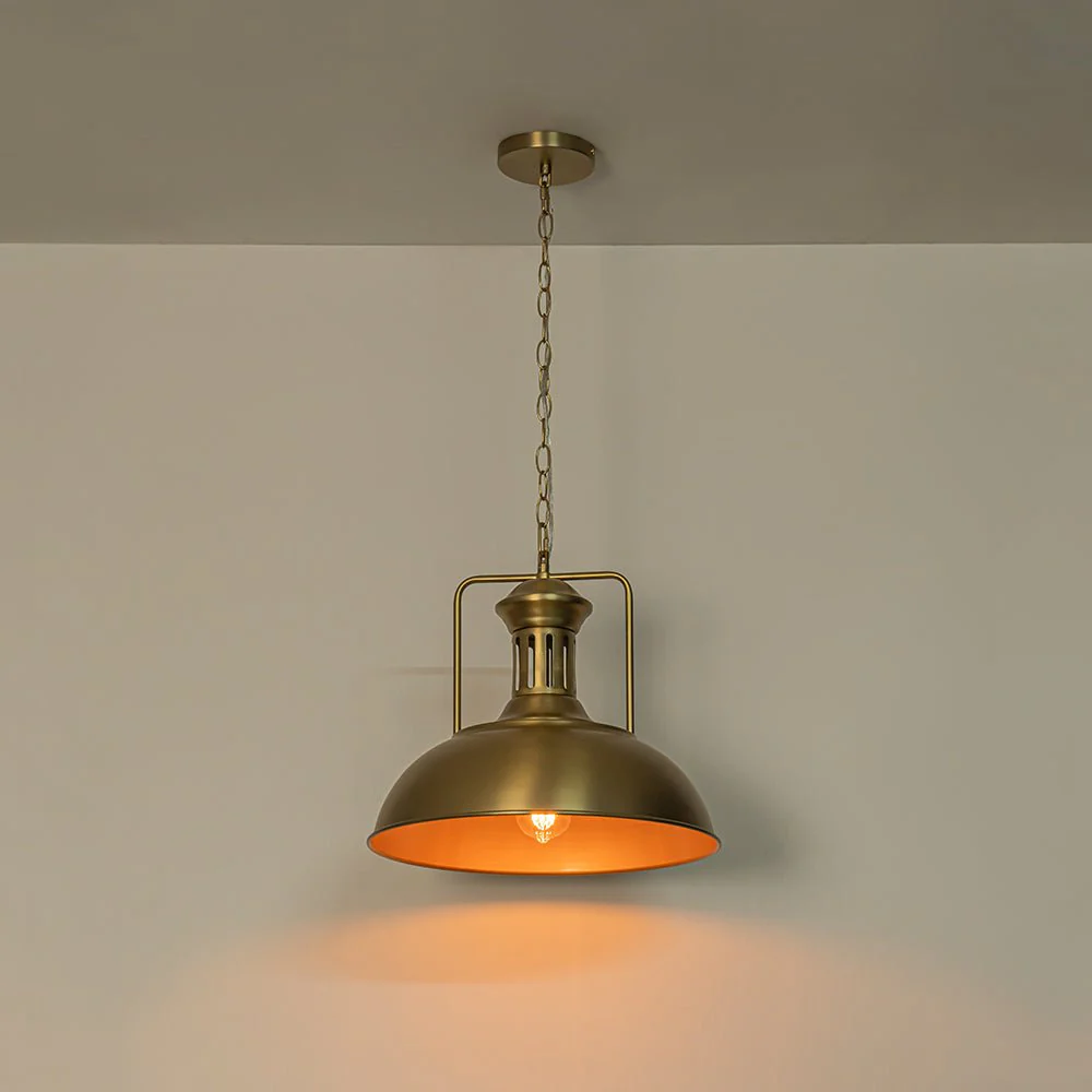 1-Light Industrial Dome Pendant Light - Image 32