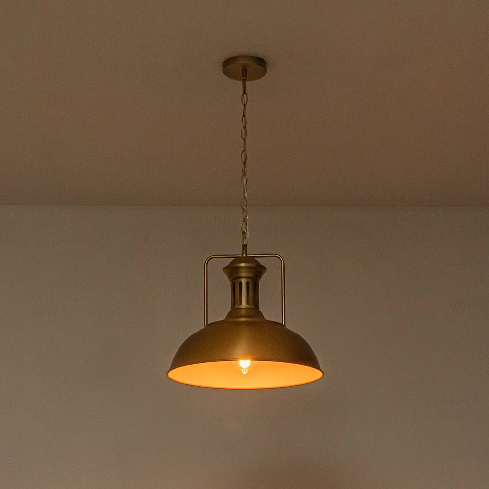 1-Light Industrial Dome Pendant Light - Image 36