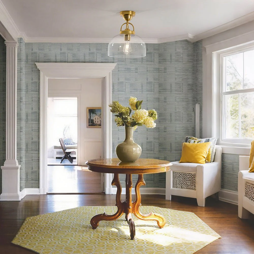 1-Light Clear Glass Dome Shade Semi Flush Mount - Image 3