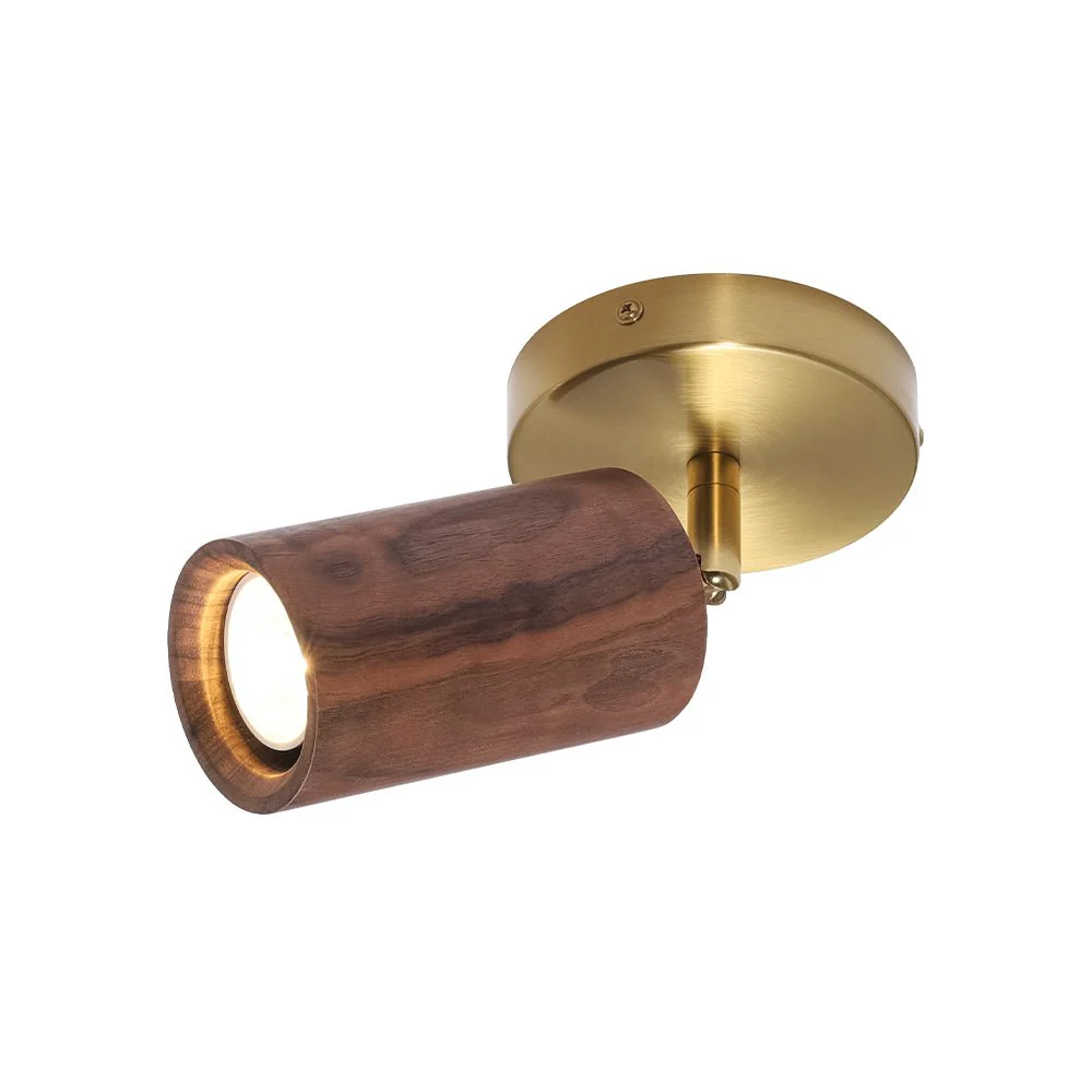 1-Light GU10 Adjustable Wooden Ceiling Spotlight Track Light - Image 10