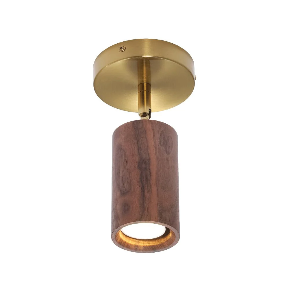 1-Light GU10 Adjustable Wooden Ceiling Spotlight Track Light - Image 11