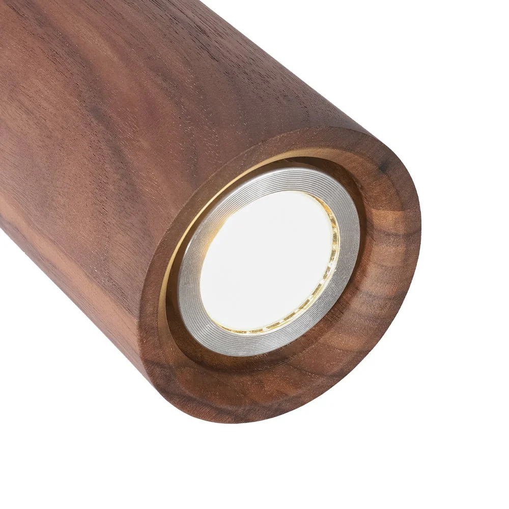 1-Light GU10 Adjustable Wooden Ceiling Spotlight Track Light - Image 14