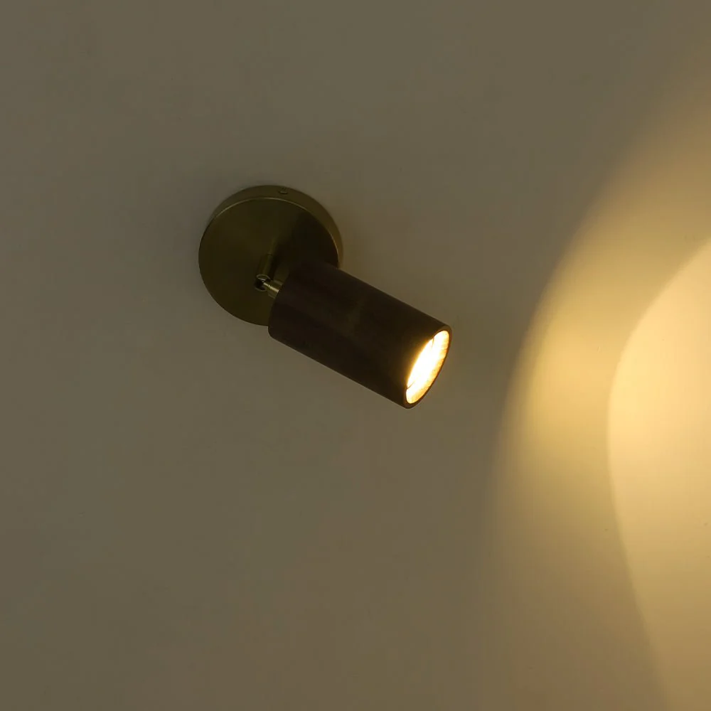 1-Light GU10 Adjustable Wooden Ceiling Spotlight Track Light - Image 17
