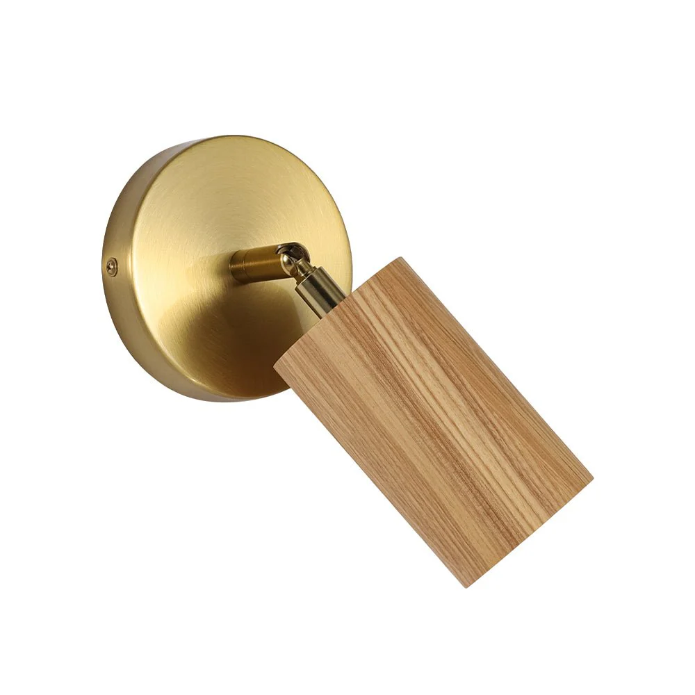 1-Light GU10 Adjustable Wooden Ceiling Spotlight Track Light - Image 20