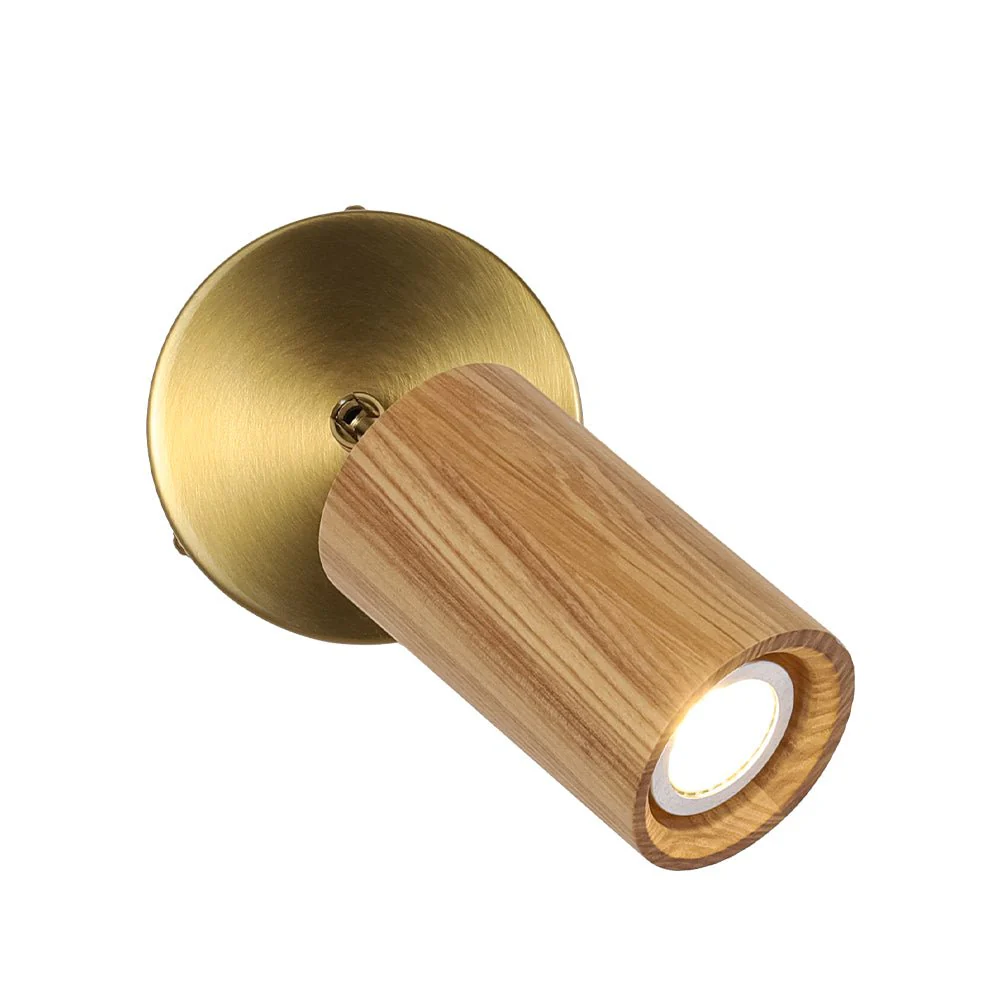 1-Light GU10 Adjustable Wooden Ceiling Spotlight Track Light - Image 21