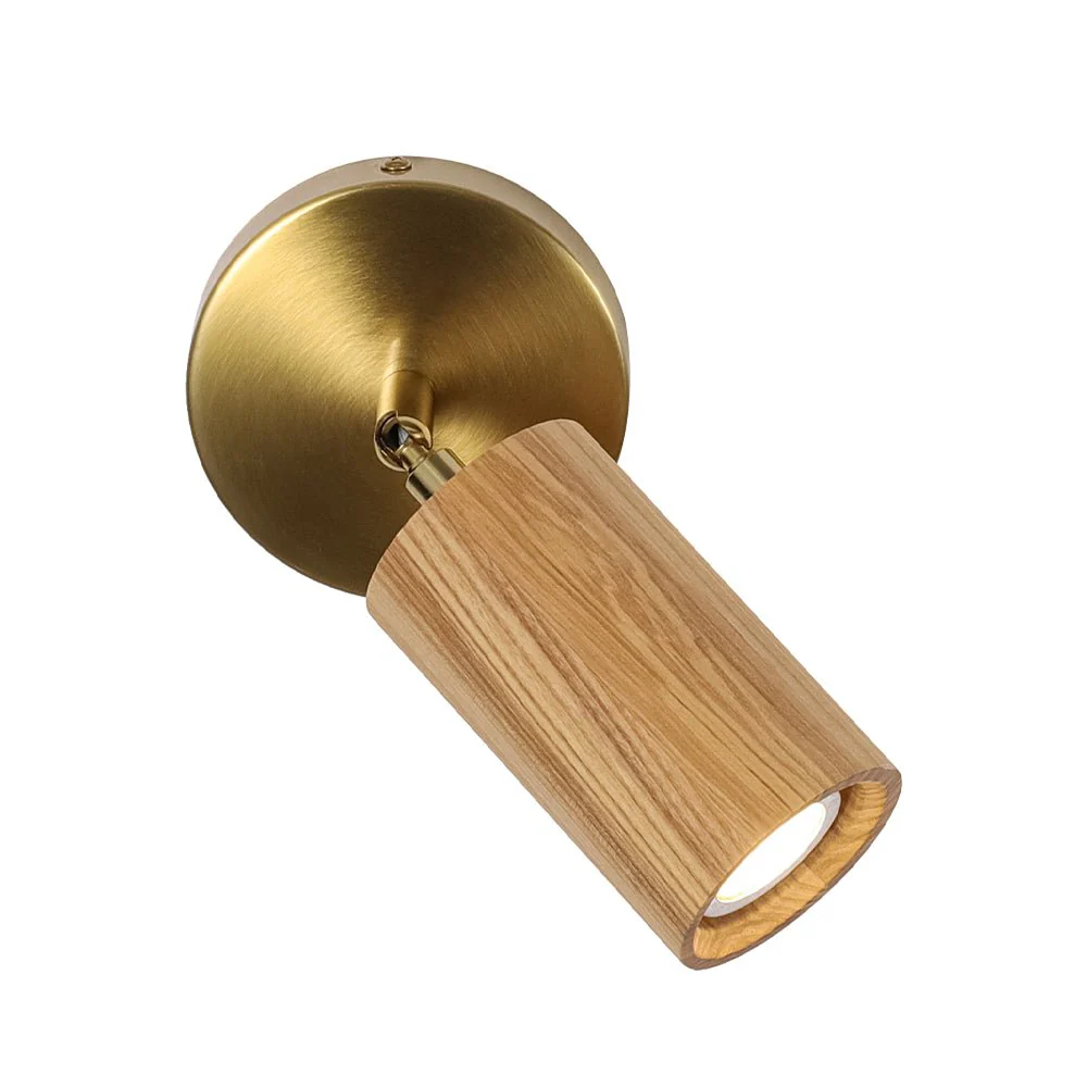 1-Light GU10 Adjustable Wooden Ceiling Spotlight Track Light - Image 22