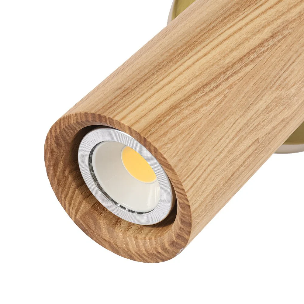 1-Light GU10 Adjustable Wooden Ceiling Spotlight Track Light - Image 24