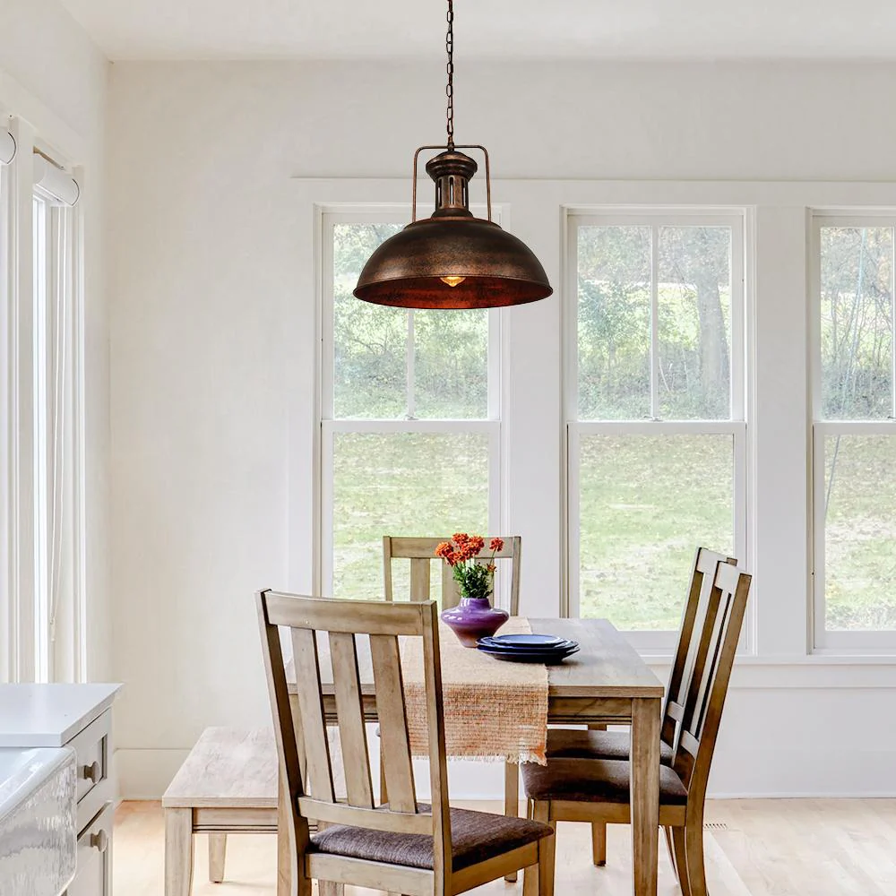1-Light Industrial Dome Pendant Light - Image 5