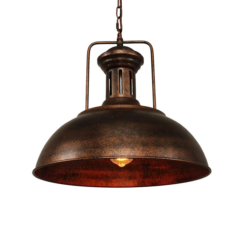 1-Light Industrial Dome Pendant Light - Image 6