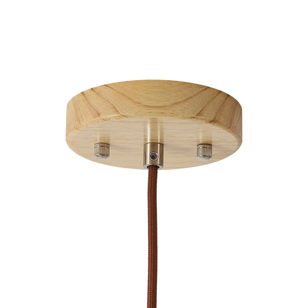 1-Light Modern Farmhouse Wood Grain Cone Kitchen Pendant - Image 25