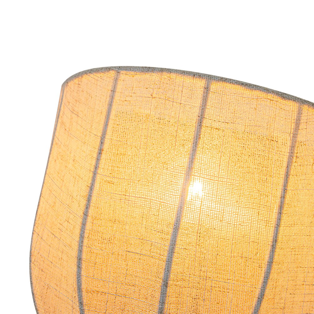 1-Light Vintage Natural Fabric Linen Cage Wall Sconce - Image 14