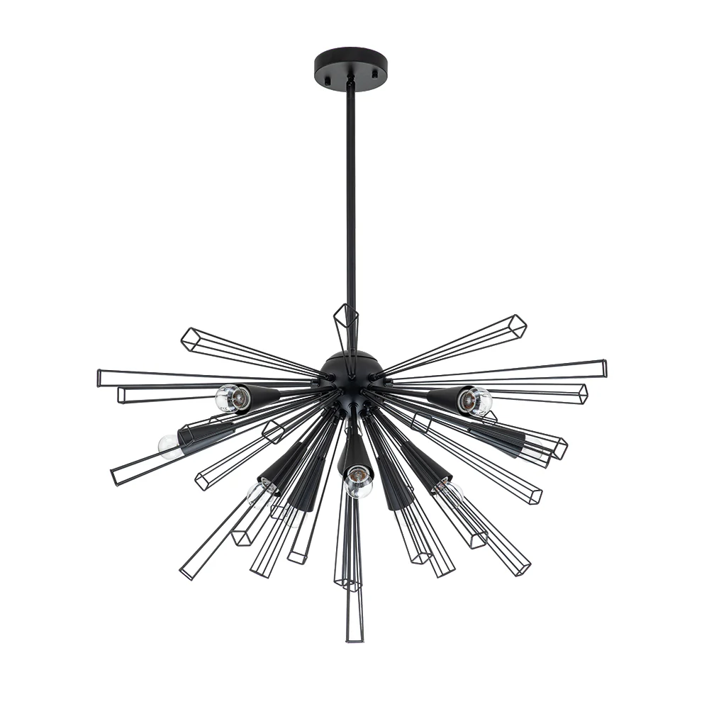 10-Light Geometric Sputnik Sunburst Chandelier - Image 12