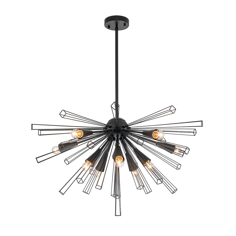 10-Light Geometric Sputnik Sunburst Chandelier - Image 13