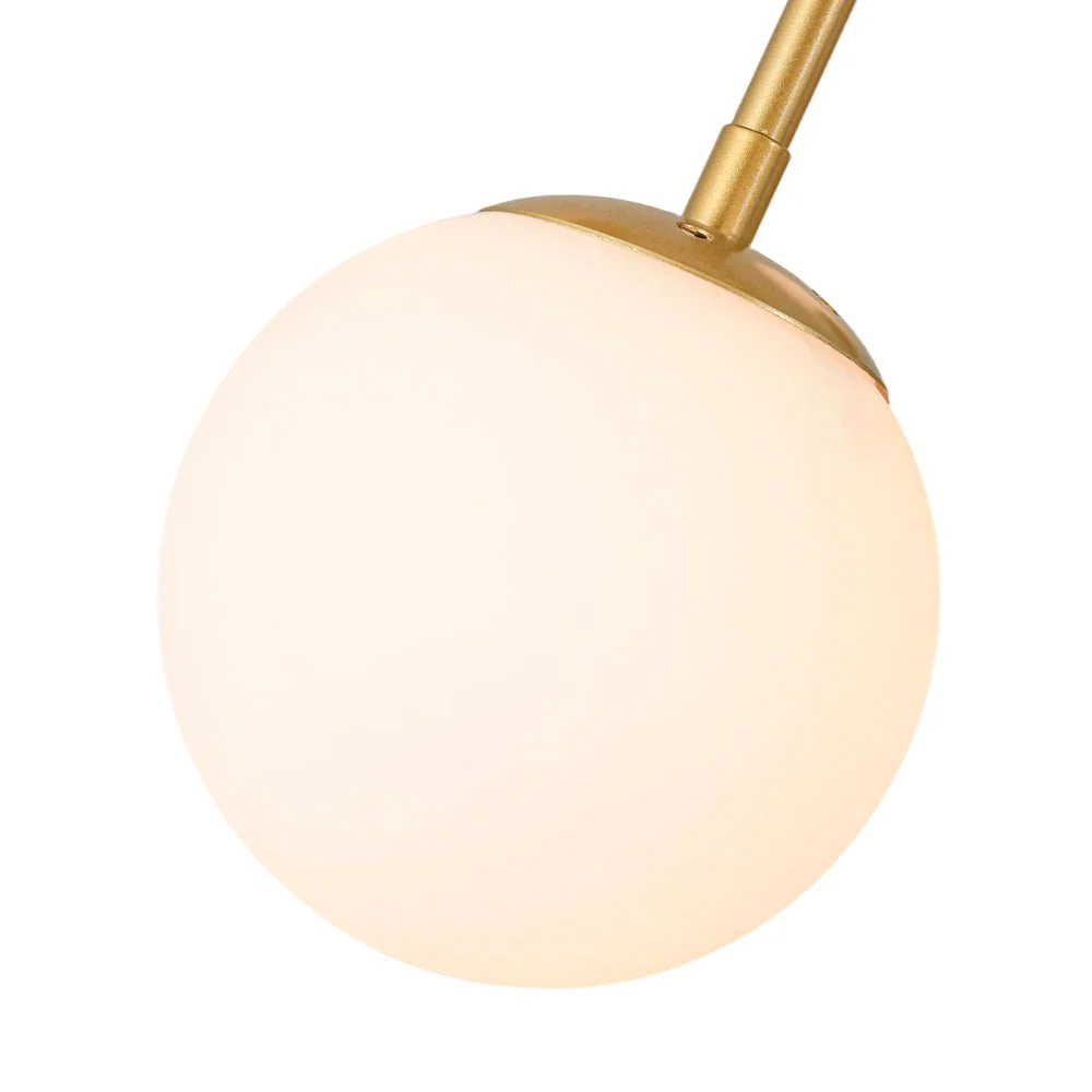 10-Light Opal Glass Globe Bubble Sputnik Branch Chandelier - Image 10