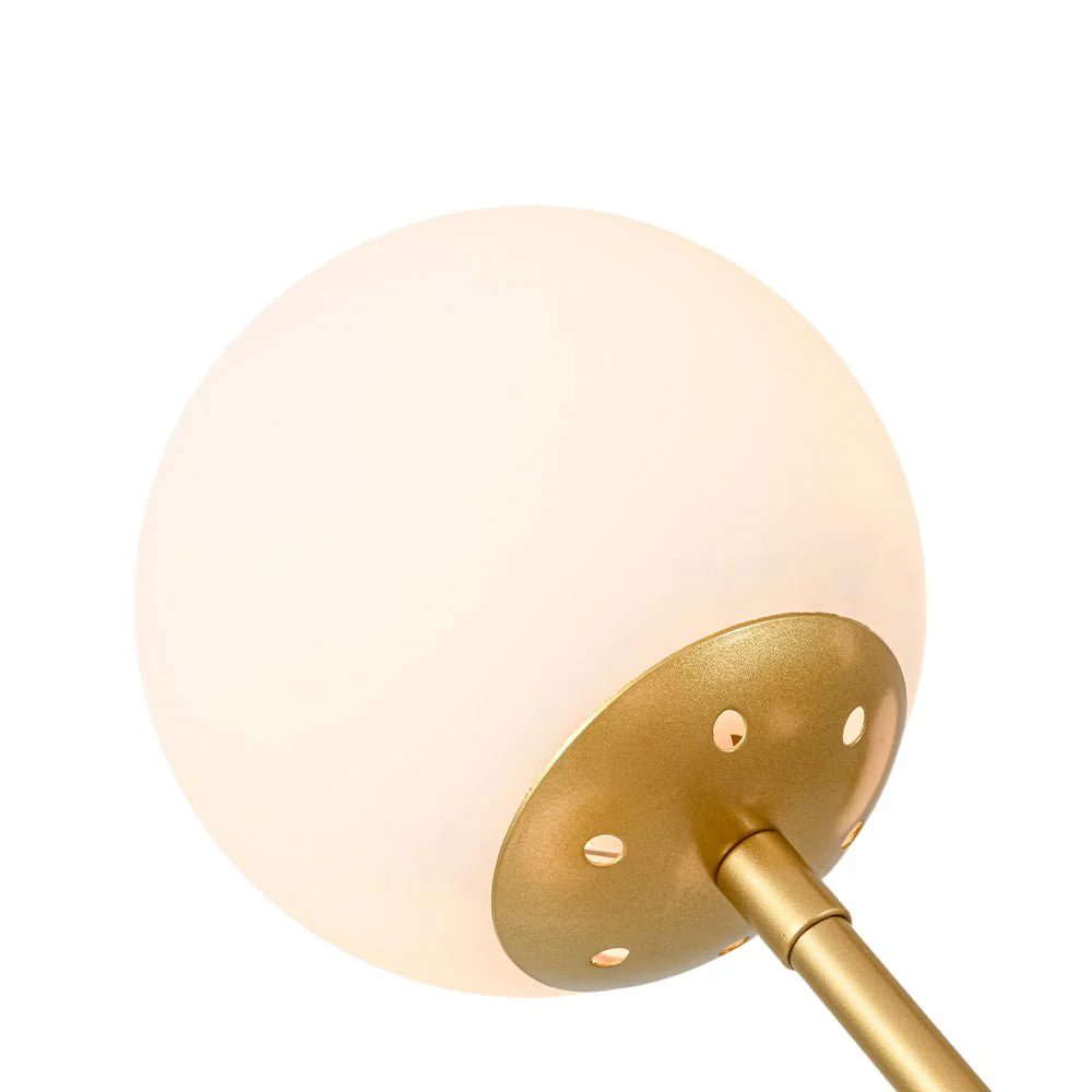 10-Light Opal Glass Globe Bubble Sputnik Branch Chandelier - Image 12