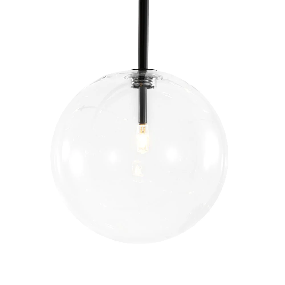 12-Light Sputnik Glass Globe Bubble Linear Island Chandelier - Image 11