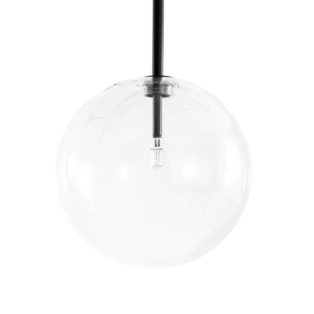 12-Light Sputnik Glass Globe Bubble Linear Island Chandelier - Image 12
