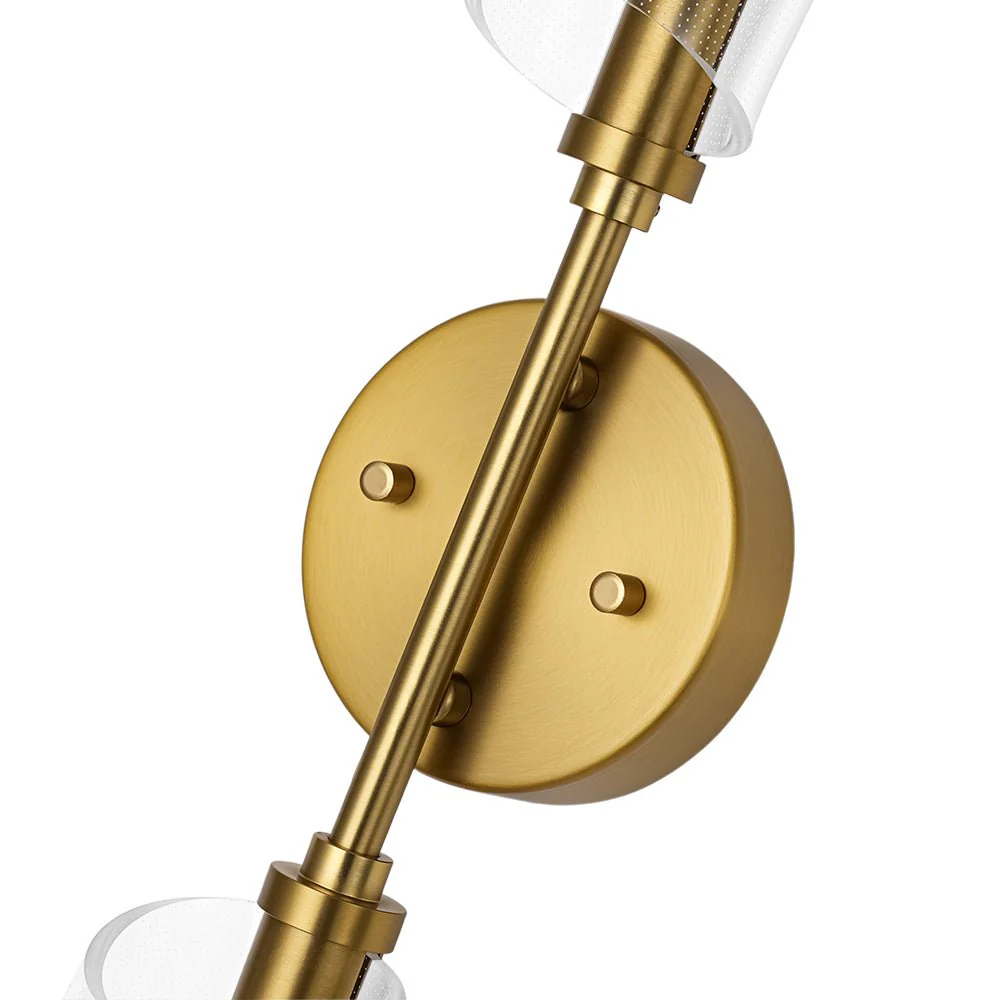 2-Light Dimmable LED Up Down Conical Vanity Wall Sconce - Image 15