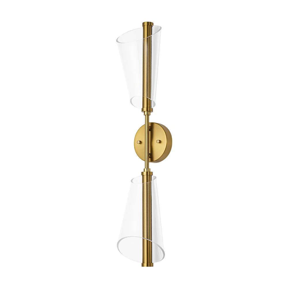 2-Light Dimmable LED Up Down Conical Vanity Wall Sconce - Image 6