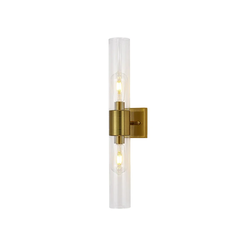 2-Light Up Down Glass Linear Tube Vanity Wall Lamp - Image 4