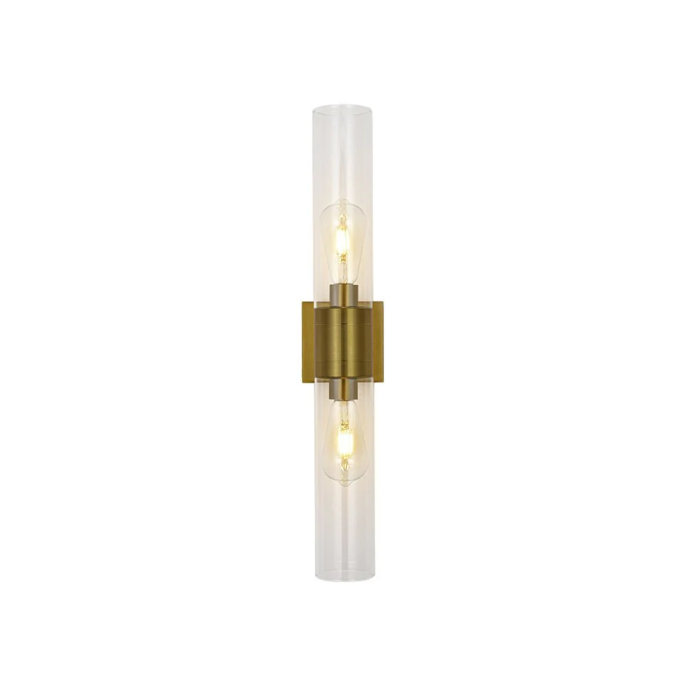 2-Light Up Down Glass Linear Tube Vanity Wall Lamp - Image 5