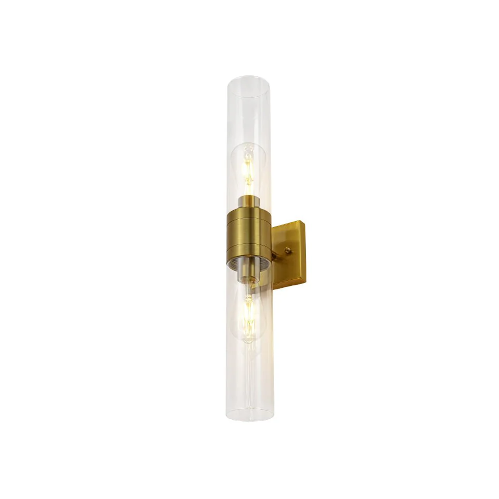 2-Light Up Down Glass Linear Tube Vanity Wall Lamp - Image 7