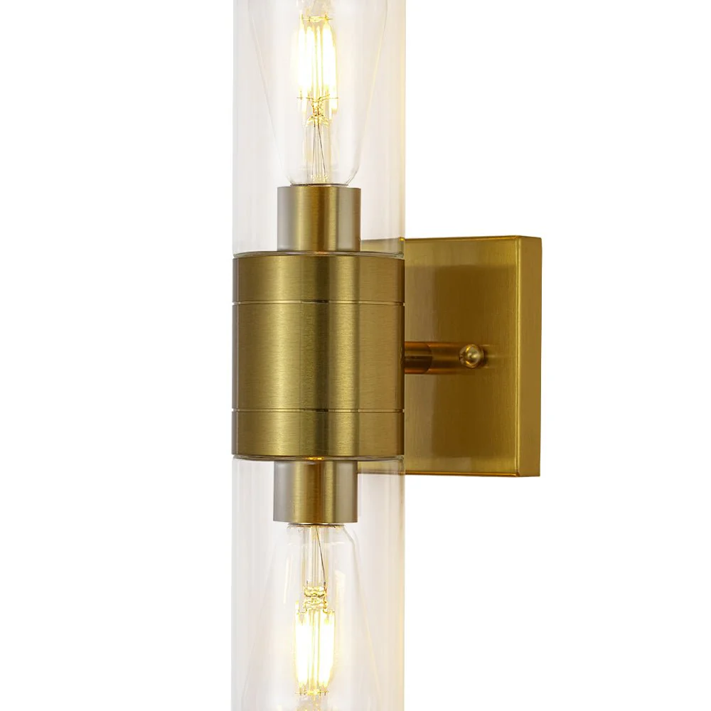 2-Light Up Down Glass Linear Tube Vanity Wall Lamp - Image 9