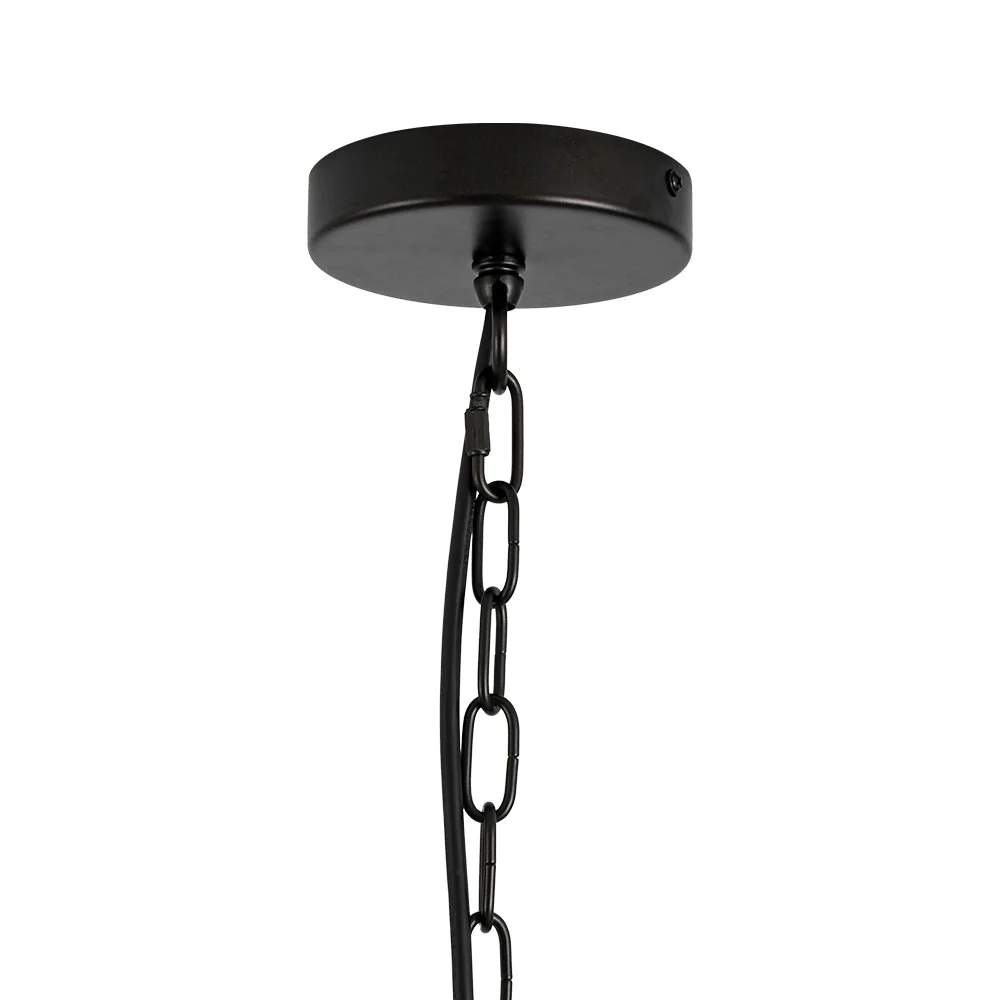 3-Light Candle Style Large Fabric Drum Cage Chandelier - Image 16