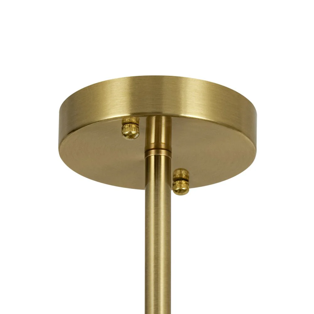 3-Light Clear Glass Globe Sputnik Semi Flush Mount - Image 12