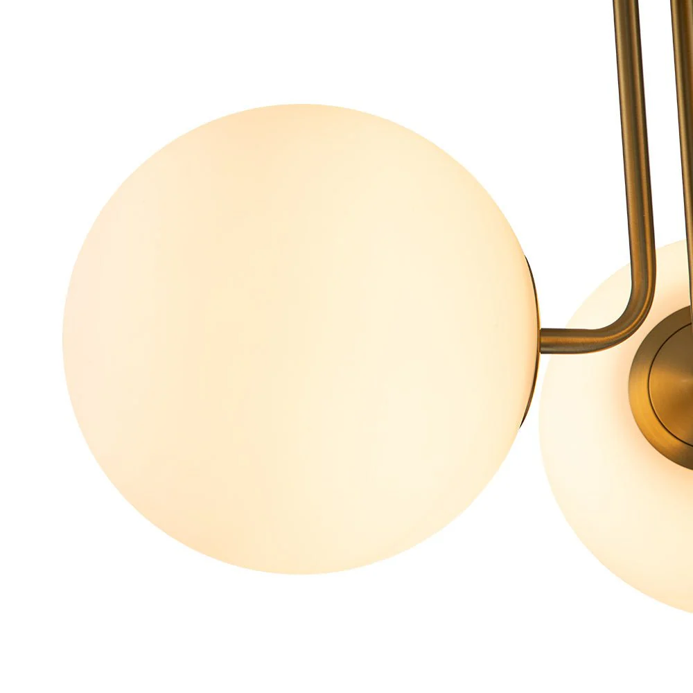 3-Light Frosted Glass Globe Ceiling Light - Image 10