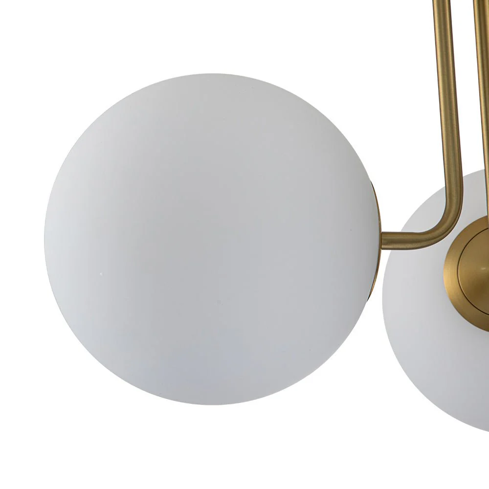 3-Light Frosted Glass Globe Ceiling Light - Image 11