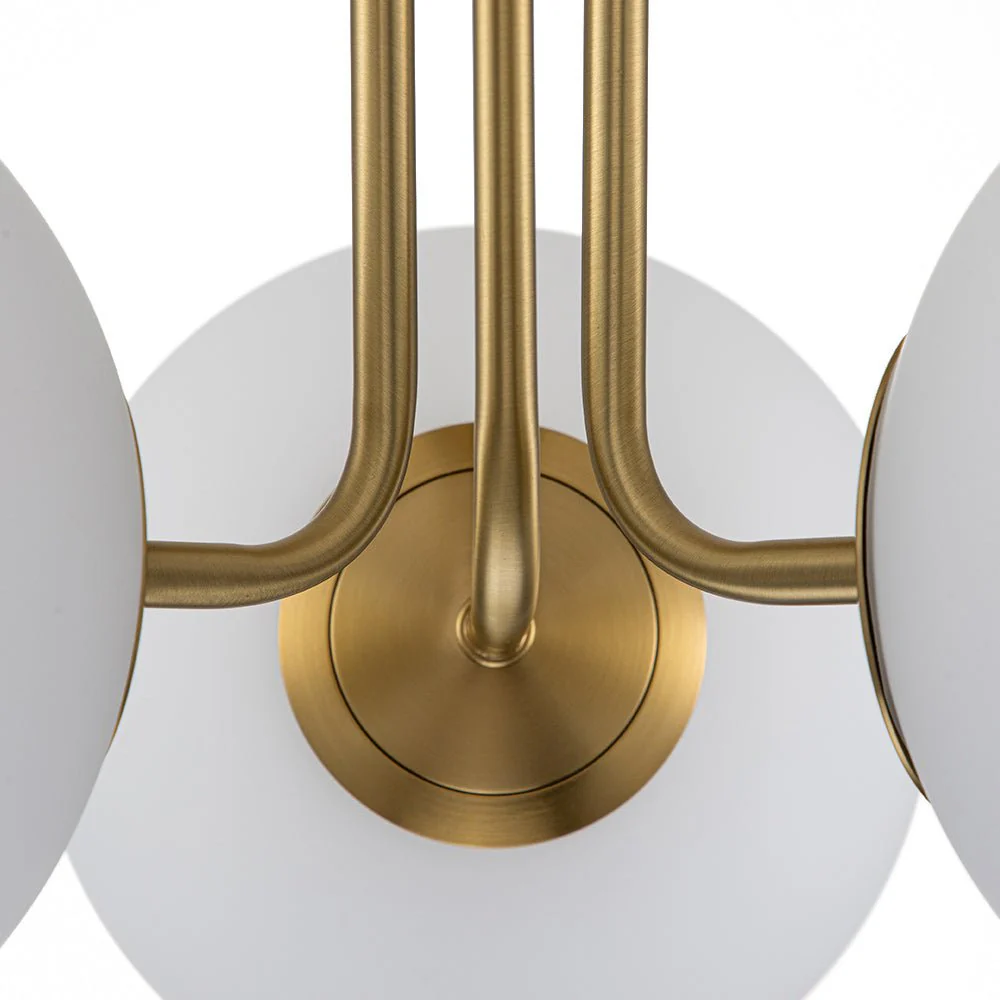 3-Light Frosted Glass Globe Ceiling Light - Image 12