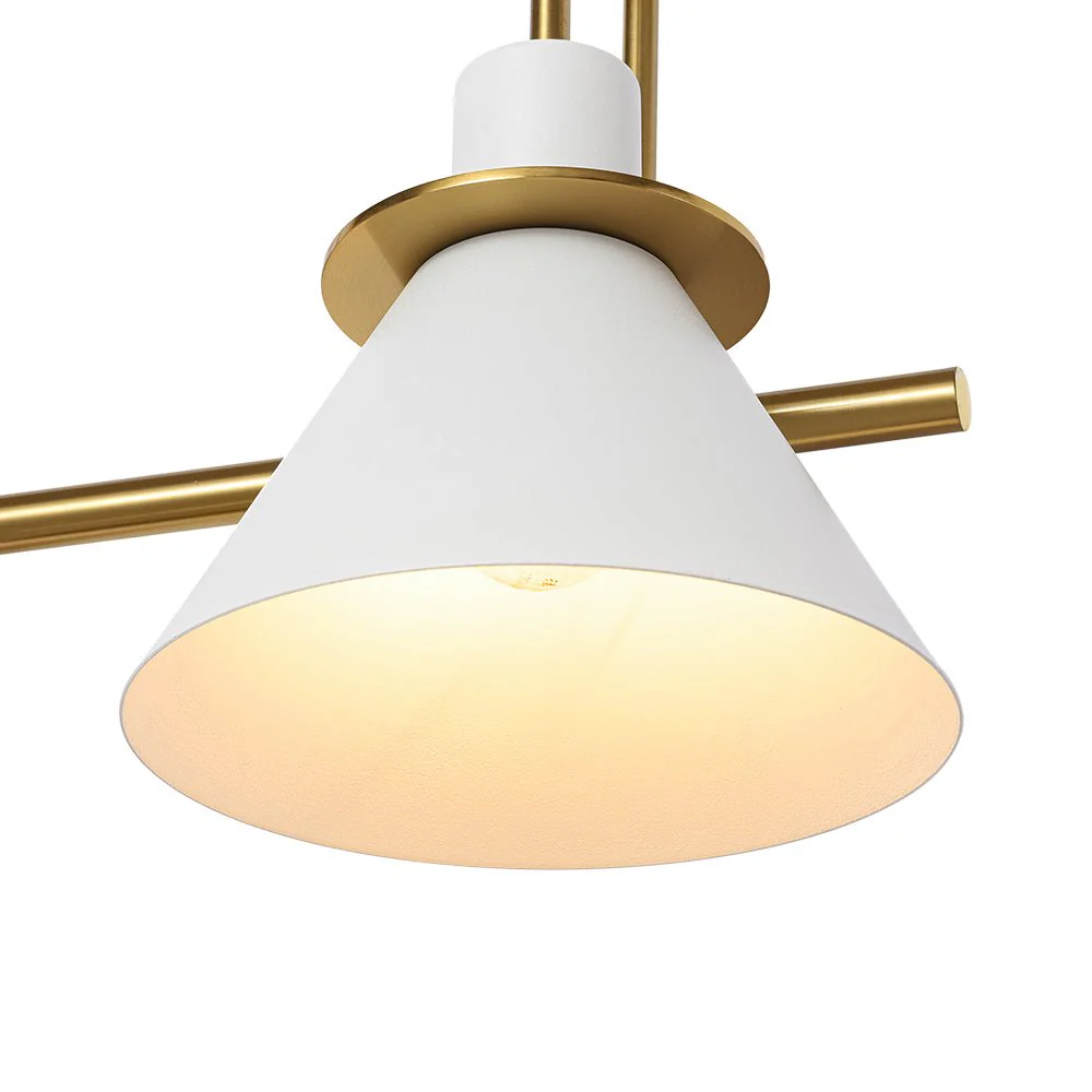 3-Light Metal Conical Shade Bathroom Vanity Wall Sconce - Image 10