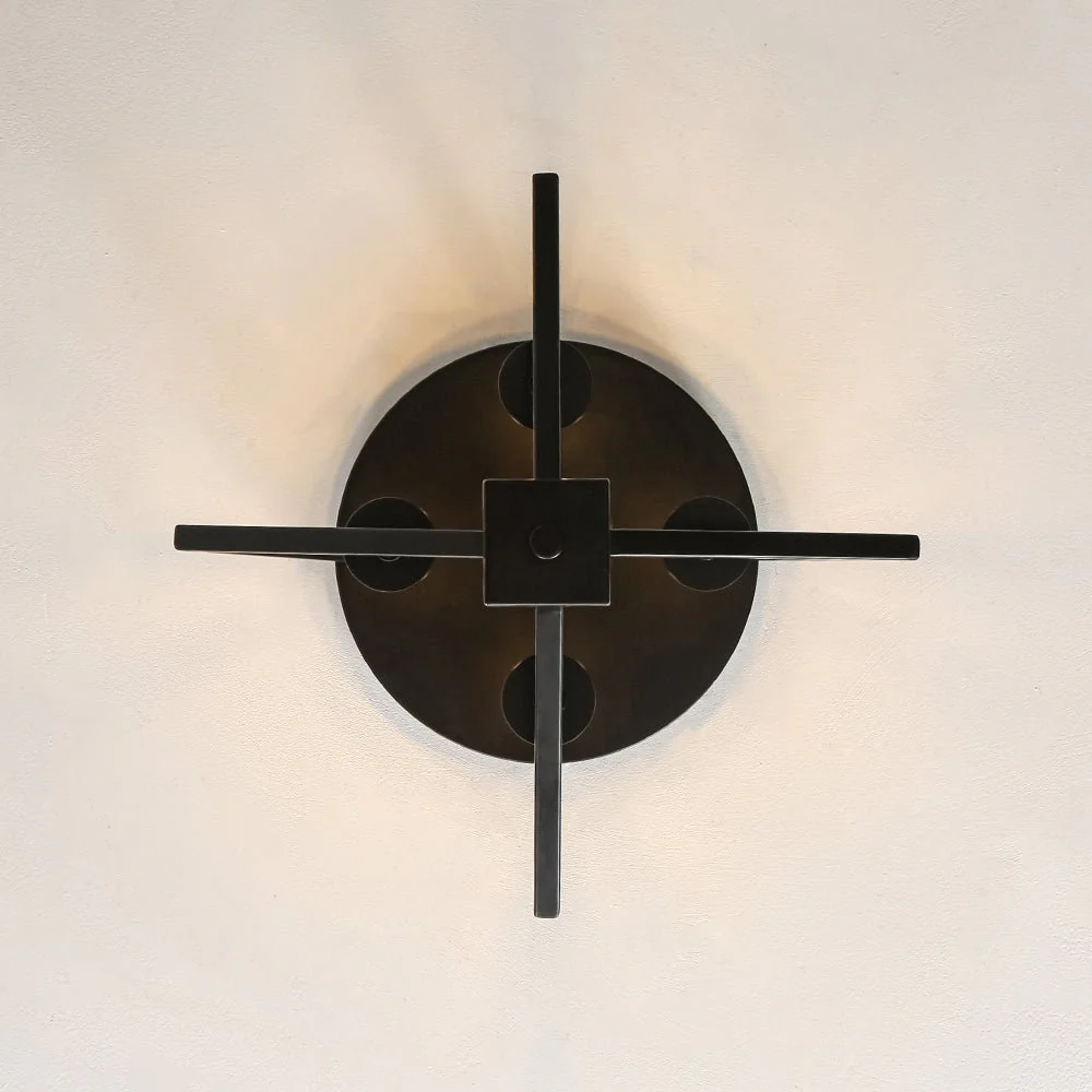 4-light Candle Style Black Simple Geometric Lantern Semi Flush - Image 12