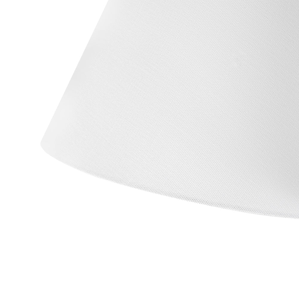 4-Light Cluster White Fabric Cone Shade Chandelier - Image 16
