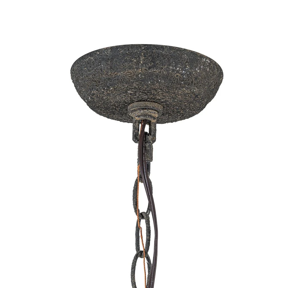 4-Light Distressed Wooden Square Cage Pendant Light - Image 18