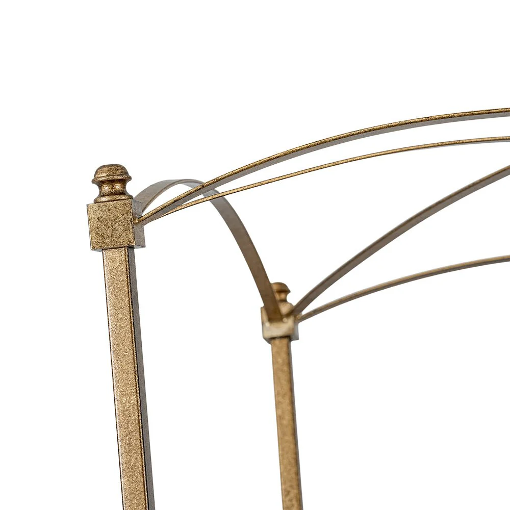 4-light French Antique Gold Candle Square Lantern Chandelier - Image 12