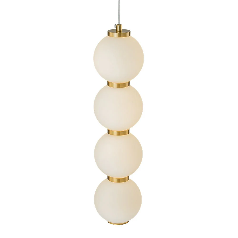 4-Light LED Frosted Glass Strand Globe Pendant Light - Image 10