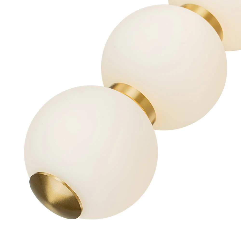 4-Light LED Frosted Glass Strand Globe Pendant Light - Image 12