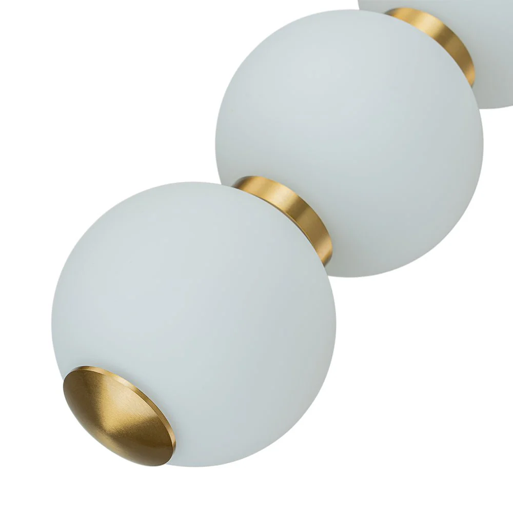 4-Light LED Frosted Glass Strand Globe Pendant Light - Image 13